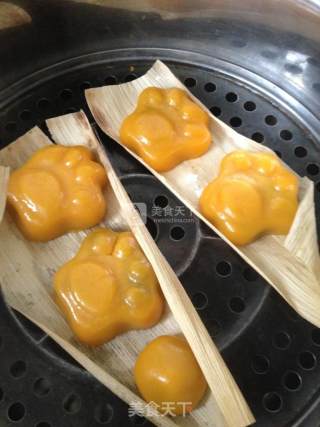 #aca烤明星大赛#purple Potato Crystal Cute Claws/pumpkin Jujube Mud Cute Claws recipe