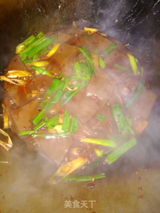 Roasted Duck Blood with Green Garlic recipe