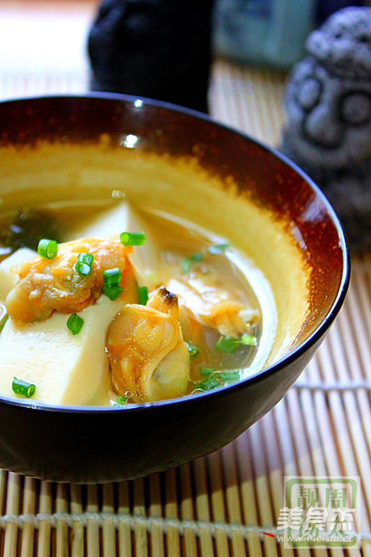 Clam Tofu Miso Soup recipe