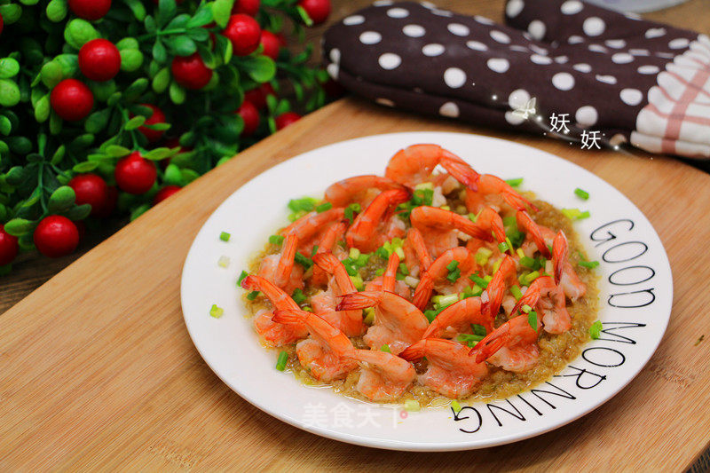 Steamed Shrimp with Garlic recipe