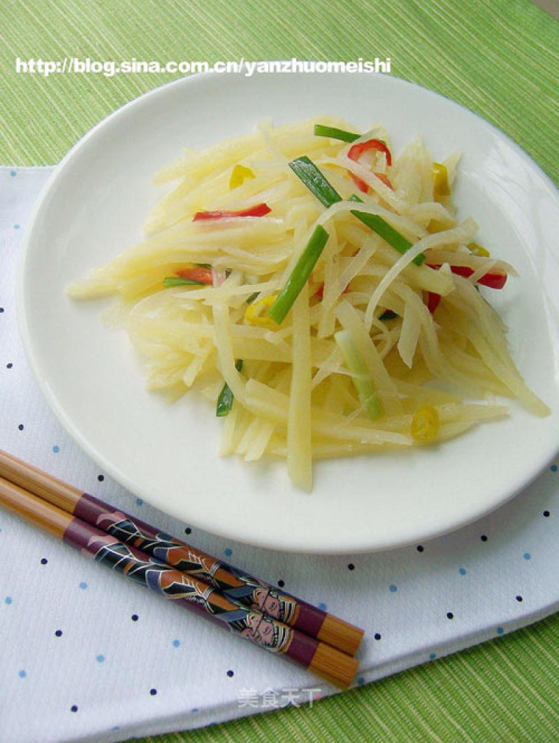 Hot and Sour Potato Shreds recipe