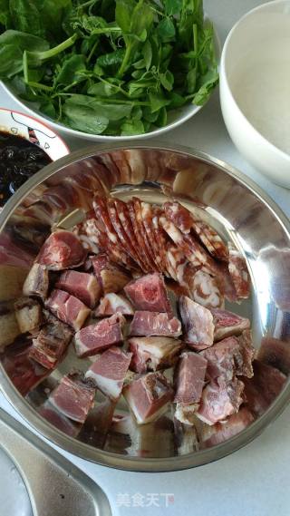 Cured Duck and Sausage Claypot Rice recipe