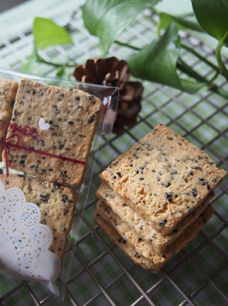 Oatmeal Black Sesame Slices recipe