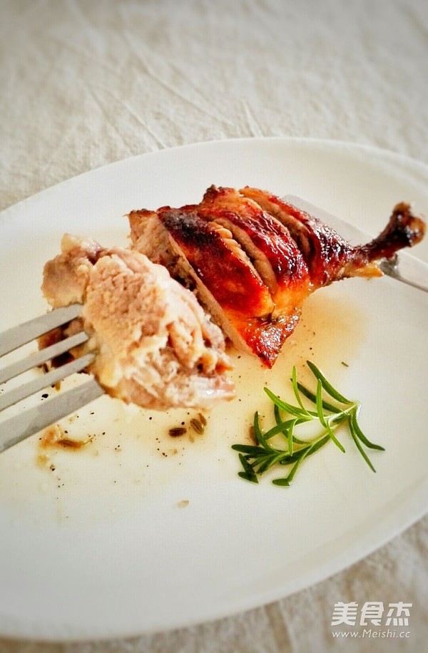 Roasted Duck Leg in Honey Sauce recipe