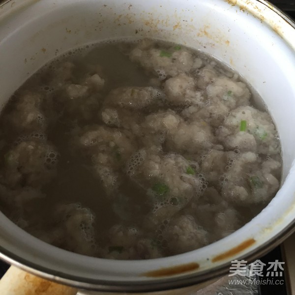 Yam Meatball Soup recipe