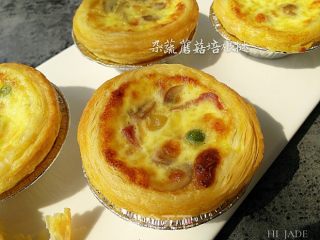 Mixed Vegetables, Mushroom and Bacon Tart (tart Version) recipe