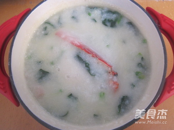 Canadian Lobster Spinach Porridge recipe