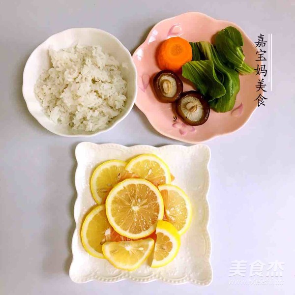 Salmon Vegetable Rice Ball recipe