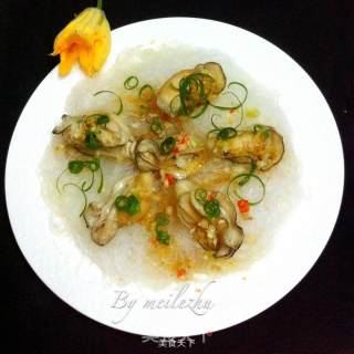 Steamed Oysters with Garlic Vermicelli recipe