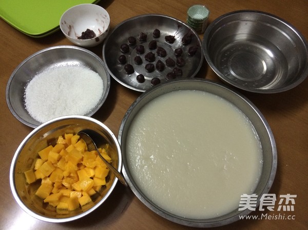 Mango Red Bean Glutinous Rice Cake recipe