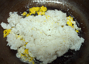 Pumpkin Egg Fried Rice recipe