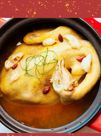 Golden Soup Flower Maw Phoenix Pot (fish Maw Chicken)