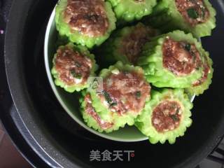 Hakka Stuffed Bitter Gourd recipe