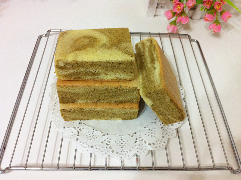 Matcha Pattern Chiffon Cake recipe