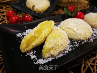 Shredded Coconut Pumpkin Glutinous Rice Cake recipe
