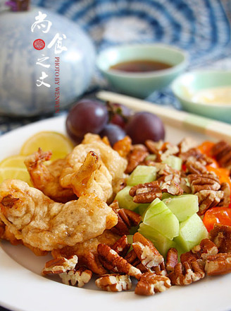 Pecan Fried Shrimp Salad