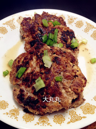 Pan-fried Tofu Beef Patties recipe