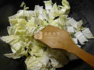 Curry Cabbage Three-color Rice Cake Fruit recipe