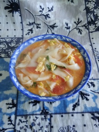 Shrimp Sauce Tomato Egg Noodle Breakfast recipe