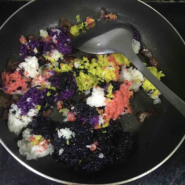 Colorful Waxed Glutinous Rice recipe