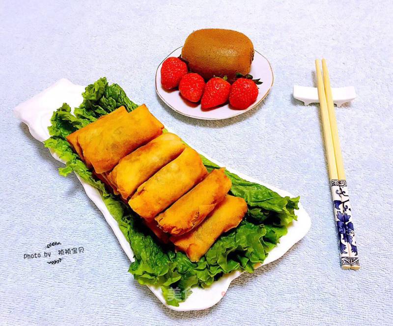 Crispy Fried Bean Paste Spring Rolls recipe