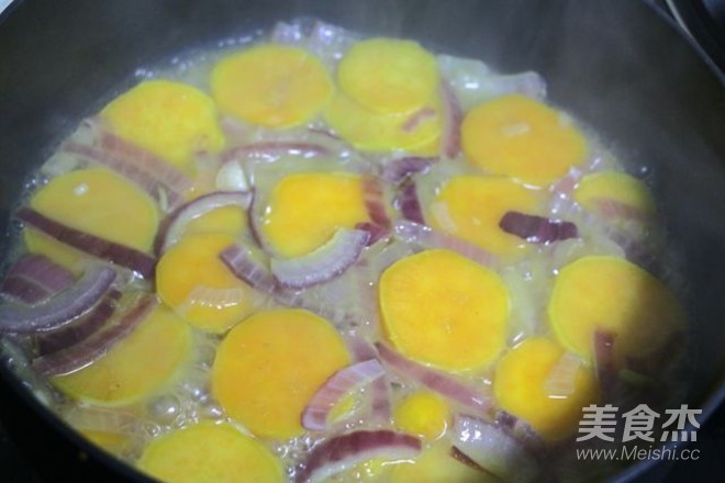 Sweet Potato Cheese Soup recipe