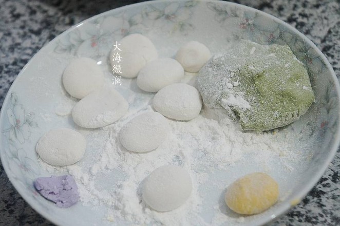 Colorful Glutinous Rice Balls recipe