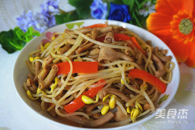 Duck Intestines Stir-fried Soy Sprouts recipe