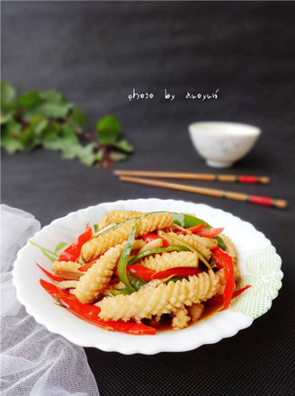 Fried Squid Flower with Double Pepper