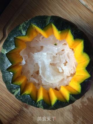 White Fungus and Red Dates Pumpkin Cup recipe
