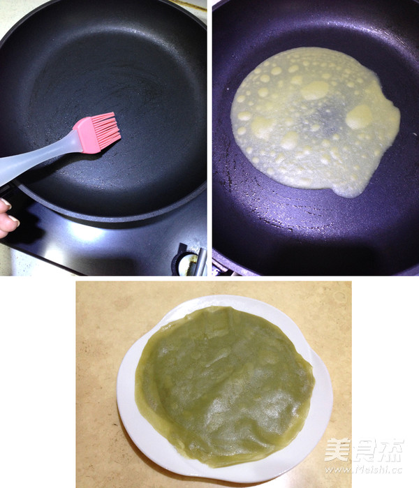 Matcha Durian Pancake recipe