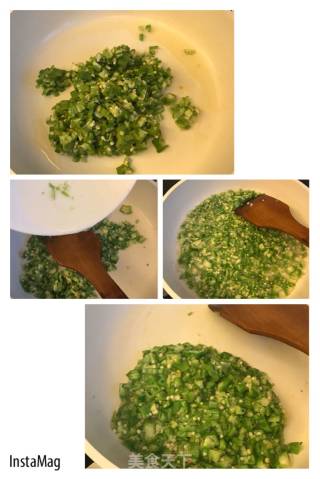 Okra Salmon Chazuke Rice recipe