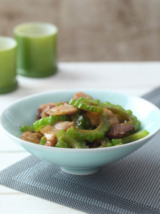 Stir-fried Pork Belly with Bitter Gourd recipe