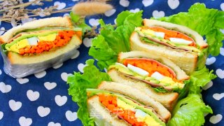 Avocado Egg Ham Sandwich recipe