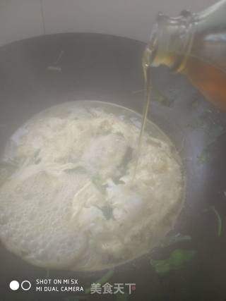 Spinach Vermicelli Egg Soup recipe