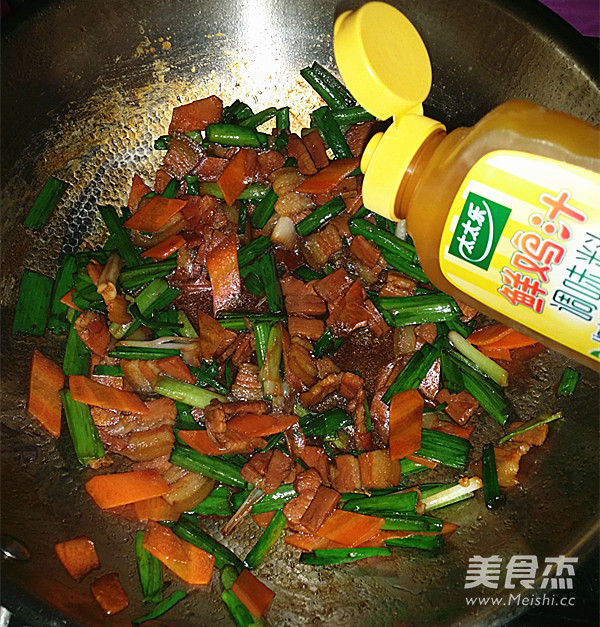 Bacon Stir-fried Garlic recipe
