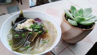 Kelp Sweet Potato Noodle Chicken Soup recipe