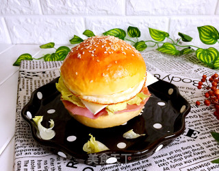 #trust之美# Egg Ham Burger recipe