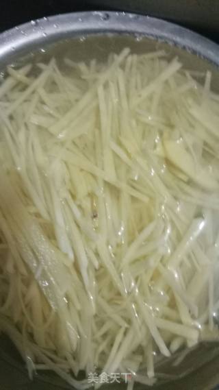 "quick Hand Stir-fry" Vegetarian Fried Potato Shreds recipe