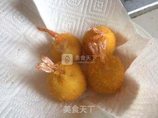 Shrimp Balls with Mashed Potatoes and Cheese recipe