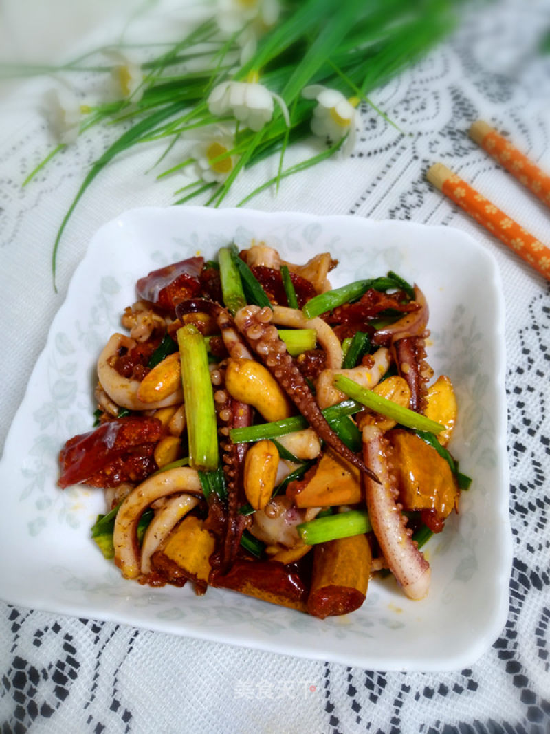 #trust之美#spicy Fried Squid recipe