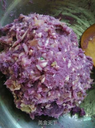 Taro and Purple Potato Meatballs recipe