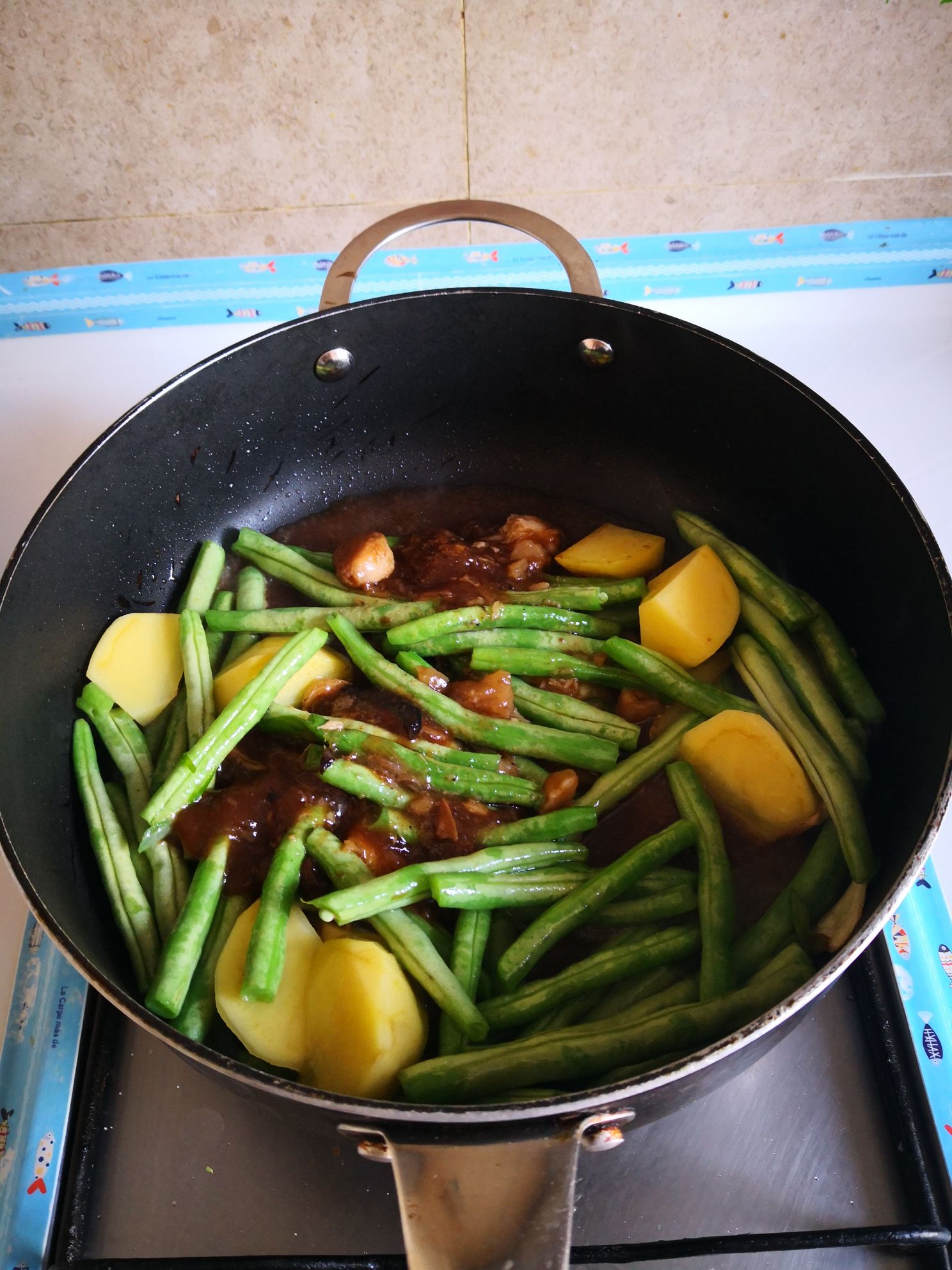 Stewed Beans in Chicken Broth recipe