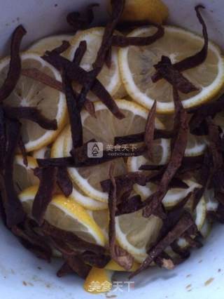 Stewed Lemon with Orange Peel and Rock Sugar recipe