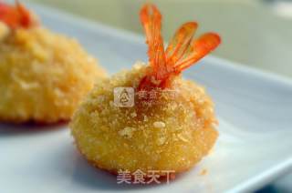 #aca烤明星大赛# Golden Potato Cheese Shrimp Balls recipe