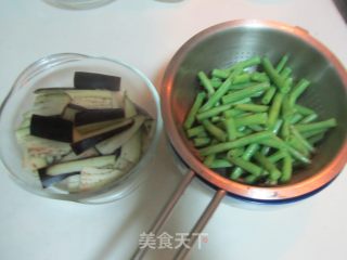 Stir-fried Beans with Eggplant and Tempeh recipe