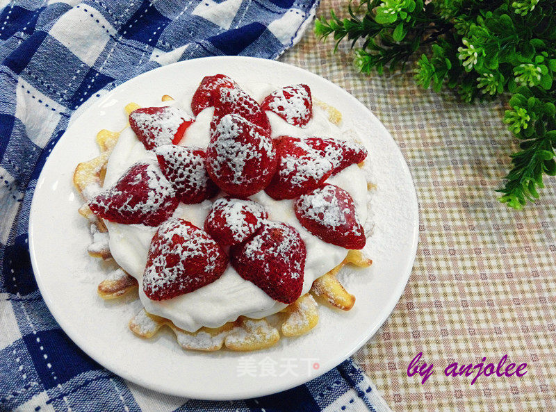 Strawberry Waffles recipe