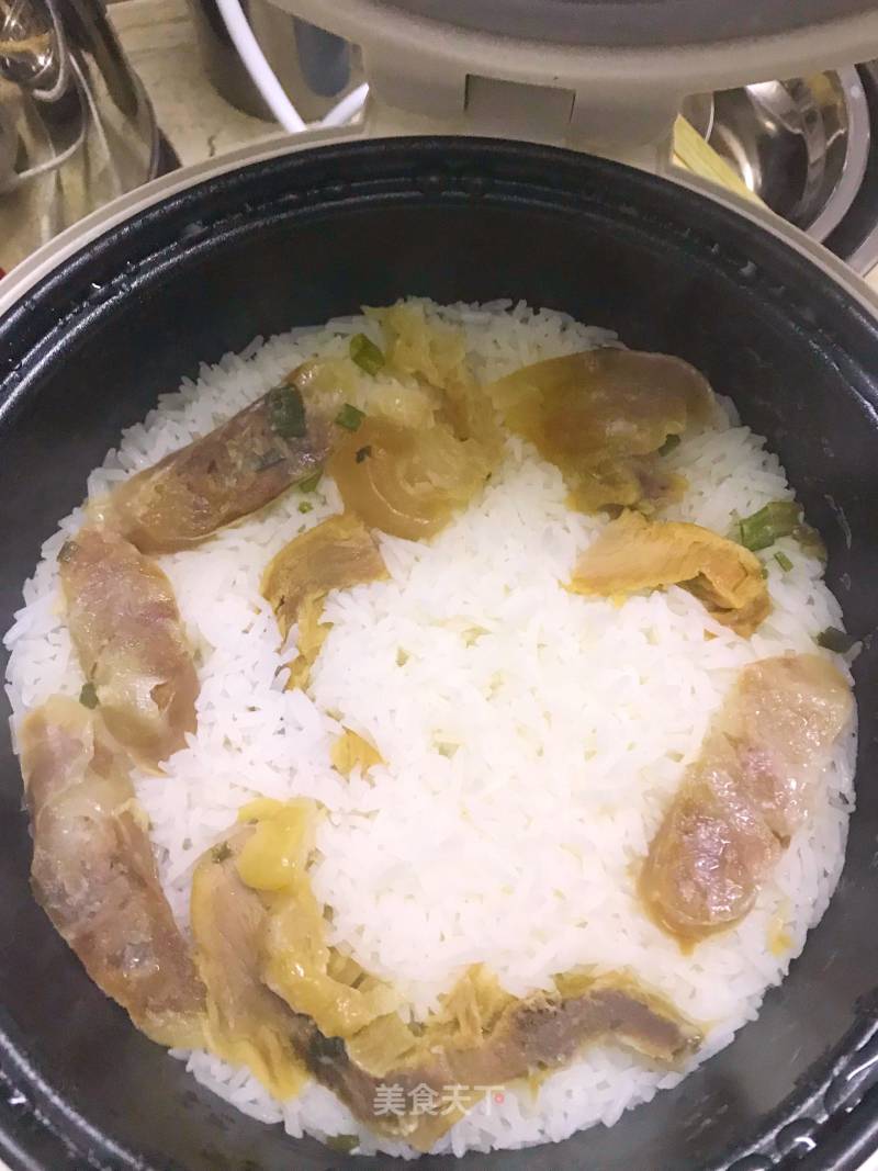 Quick Dinner-rice Cooker Claypot Rice recipe