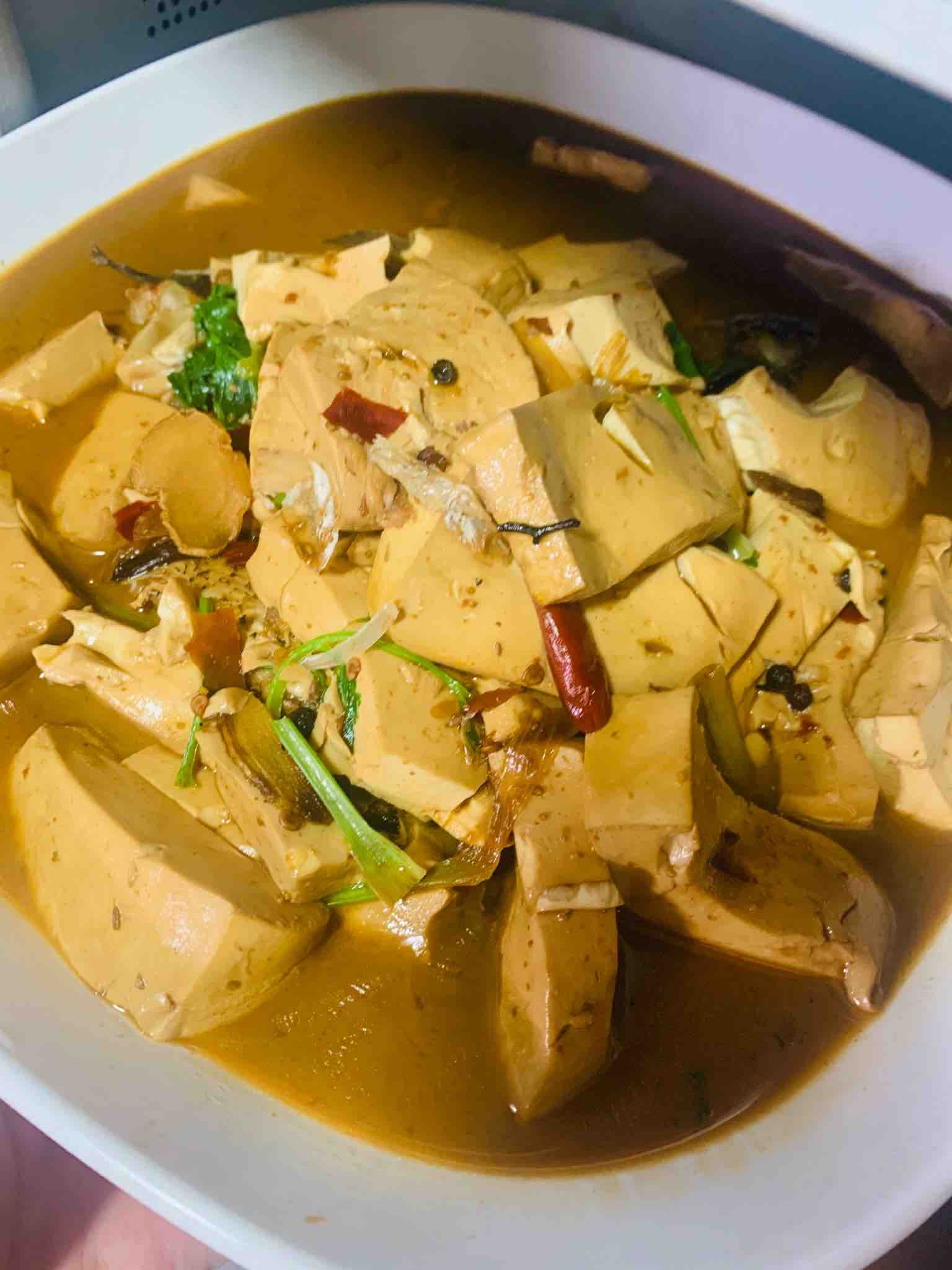 Braised Fish Head Tofu recipe