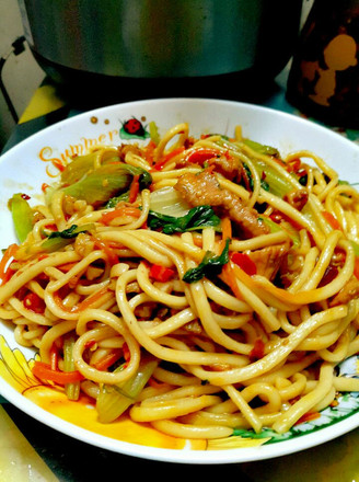 Golden Fried Noodles recipe